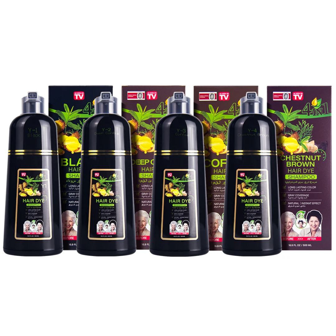 Shampooing de teinture pour cheveux noir