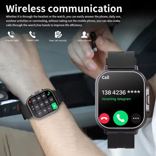 Montre-écouteurs sans fil multifonctionnelle 2-en-1