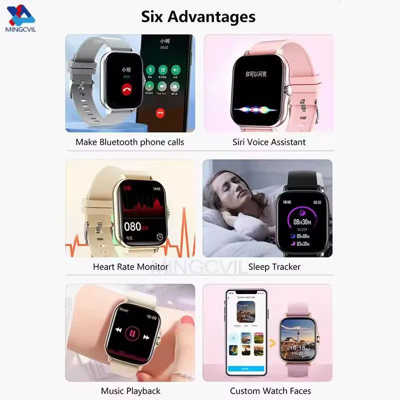 Montre-écouteurs sans fil multifonctionnelle 2-en-1